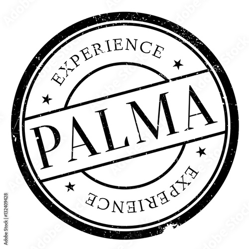 Palma stamp rubber grunge