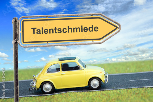 Schild 166 - Talentschmiede photo