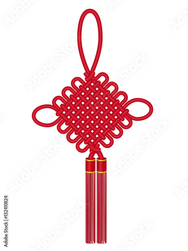 Chinese knot (symbol of good luck) vector design