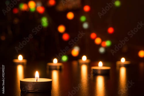 Candles light