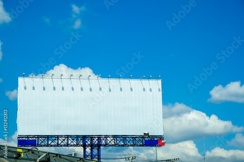 billboard blank for outdoor advertising poster or blank billboar photo