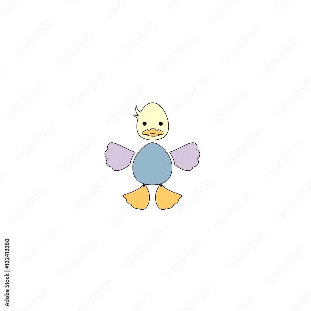 Cartton style duck fictional Cartton style duck fictional