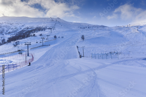 Ski slope in Bakuriani.Georgia