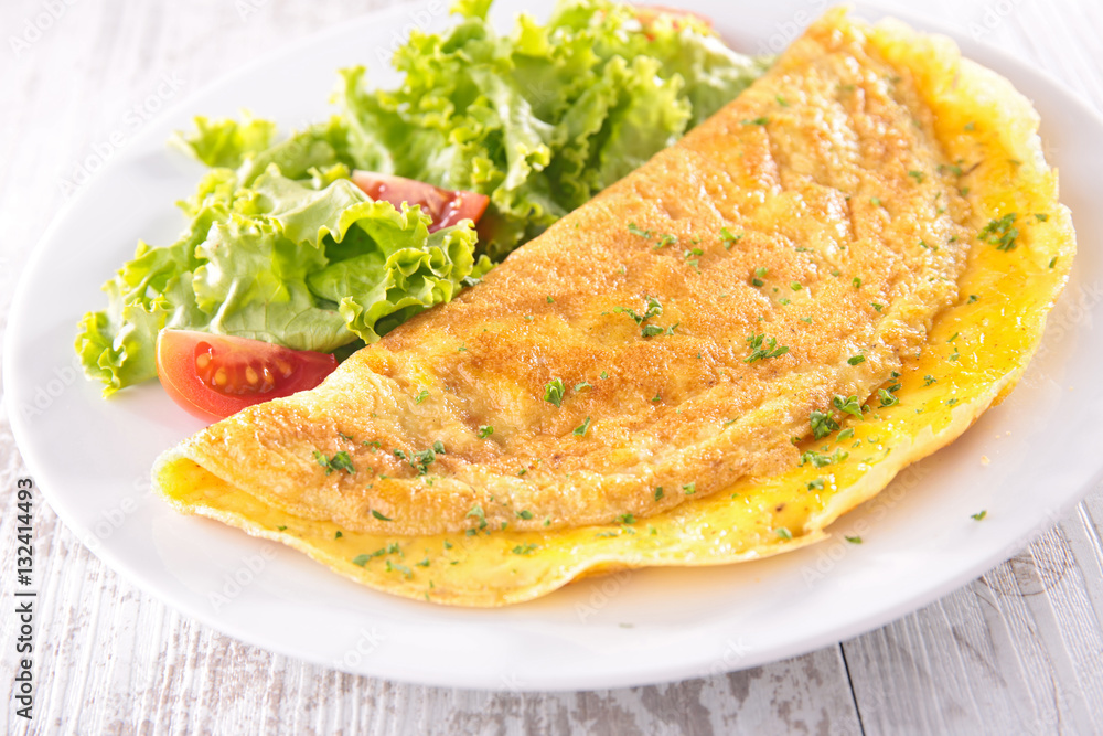 omelet with salad omelet with salad