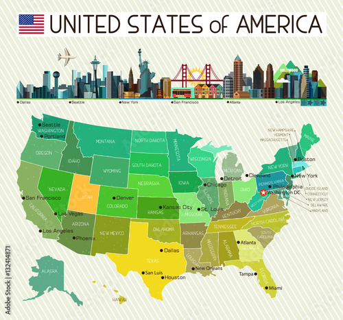 USA Travel Map.