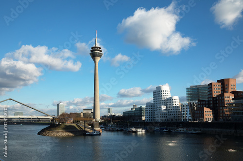 Dusseldorf Rhine Tower  and Media Harbor
