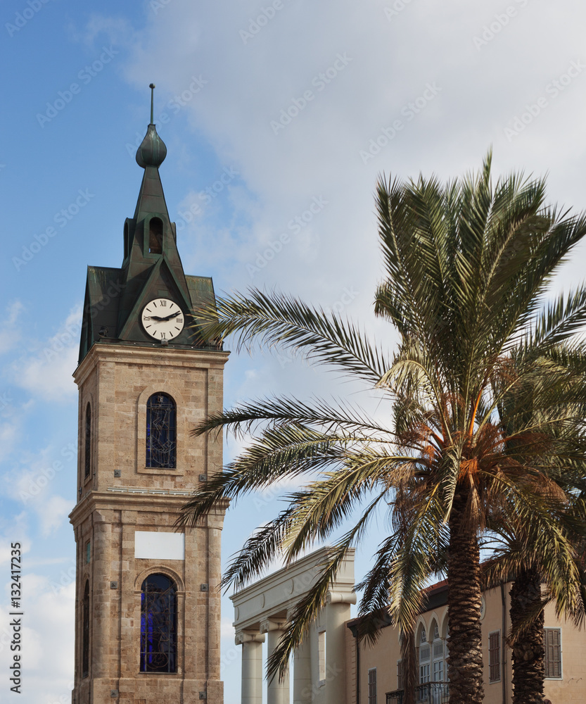Clock tower in Yaffa.