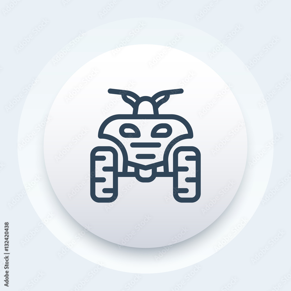 quad bike linear icon quad bike linear icon