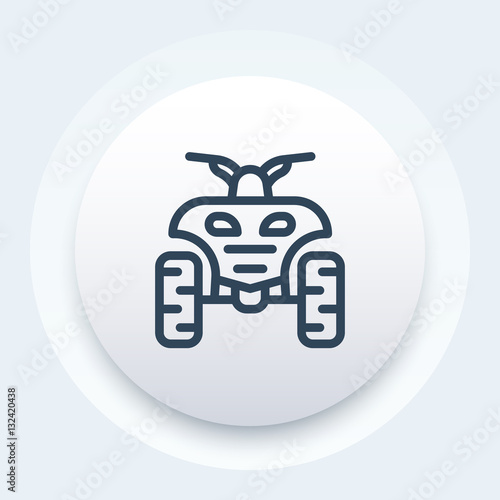 quad bike linear icon