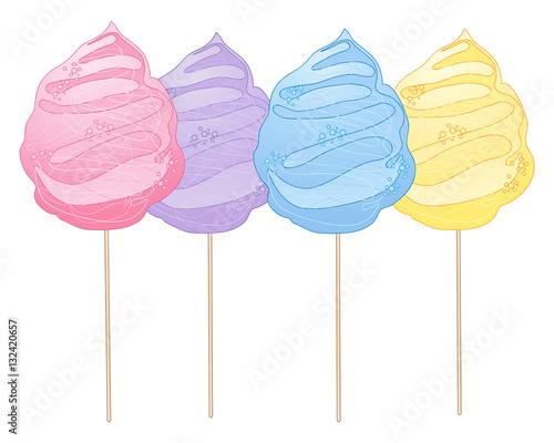 cartoon cotton candy