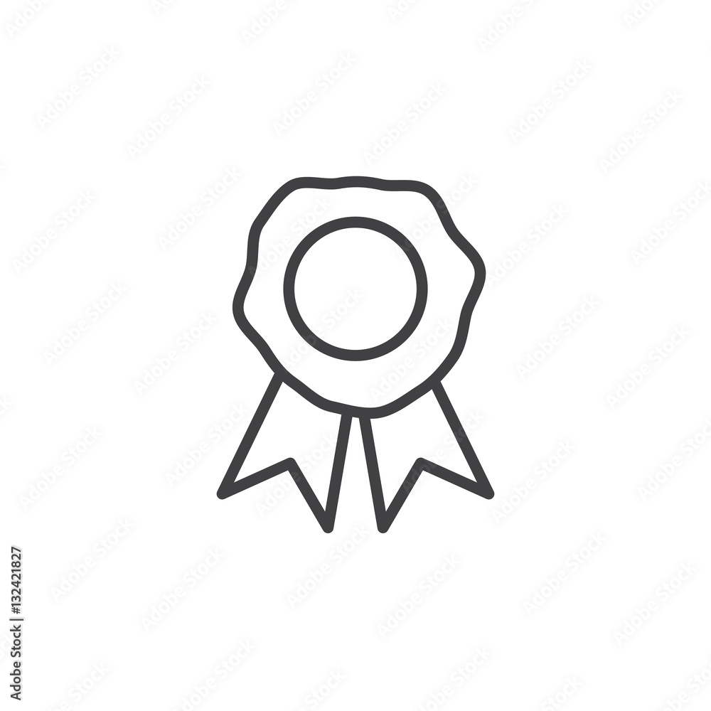 Wax seal line icon, outline vector sign, linear pictogram isolated on white. Symbol, logo illustration Wax seal line icon, outline vector sign, linear pictogram isolated on white. Symbol, logo illustration