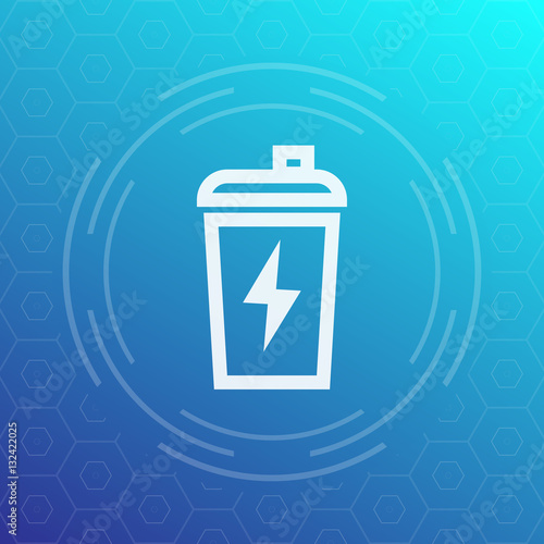 Sport shaker vector line icon