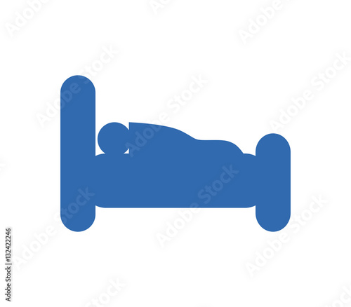 icon bed to sleep