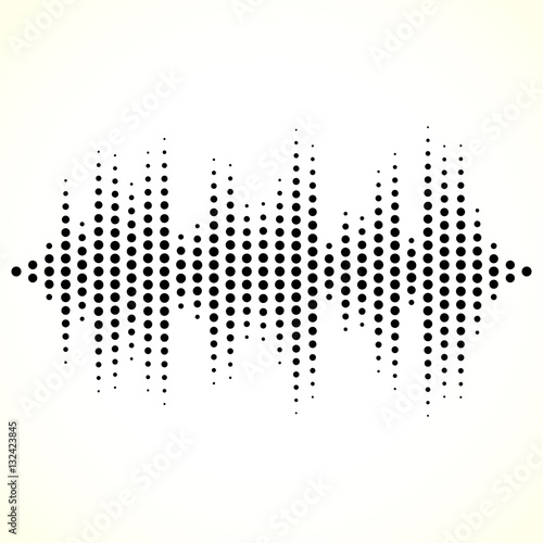Dotted equaliser (equalizer, EQ) lines. Vertical dots.