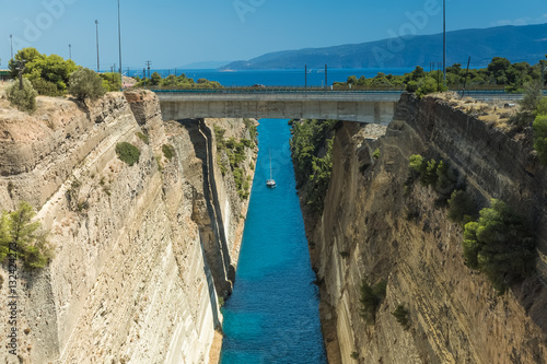 The Corinth Canal in Greece