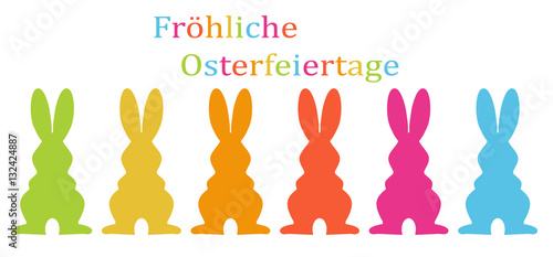 Bunte Osterhasen