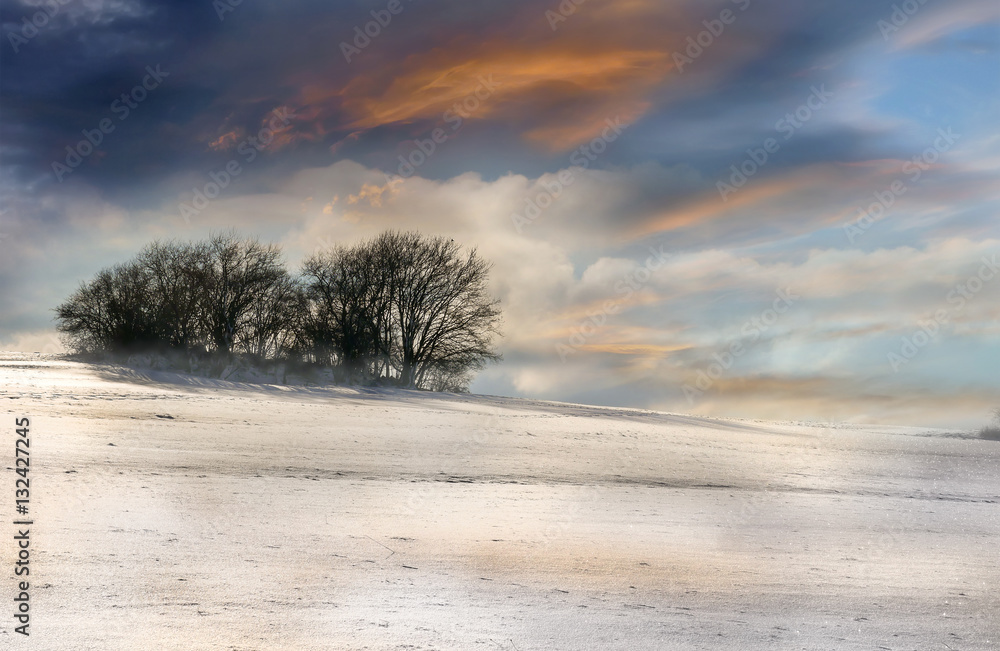 Herrliche Winterlandschaft im Abendrot Herrliche Winterlandschaft im Abendrot