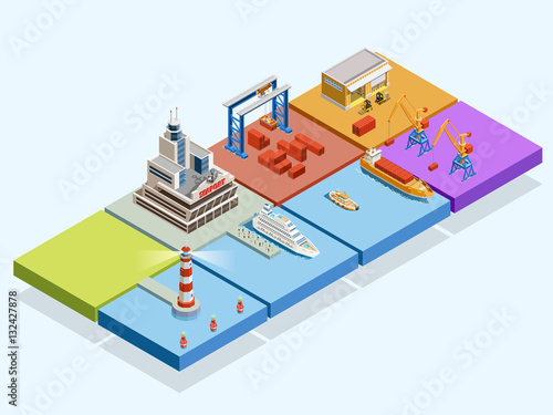 Maritime Logistic Isometric Concept