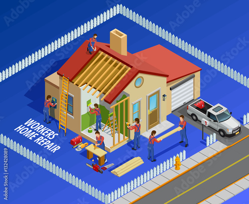 Repair Works Isometric Template