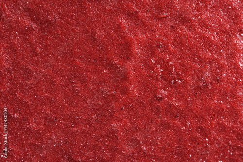 red raspberry sorbet frozen texture, closeup photo photo