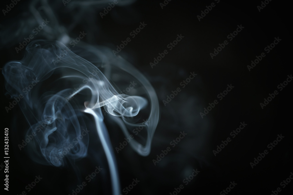 mystery blue smoke over dark background with copy space, abstract photo mystery blue smoke over dark background with copy space, abstract photo