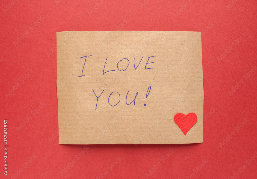 confession letter on red background confession letter on red background
