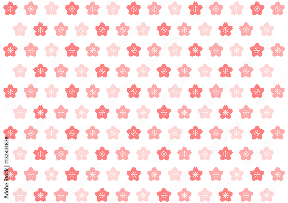 さくら 花柄 背景 イラスト Stock Vector Adobe Stock