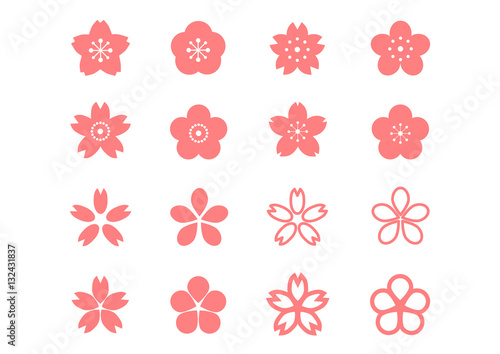桜 梅 桃 花 アイコン イラスト Stock Vector Adobe Stock 桜 梅 桃 花 アイコン イラスト Stock Vector Adobe Stock