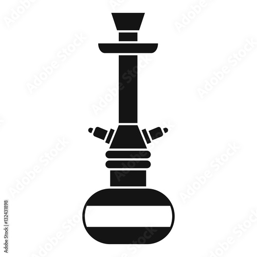 Arabic hookah icon, simple style