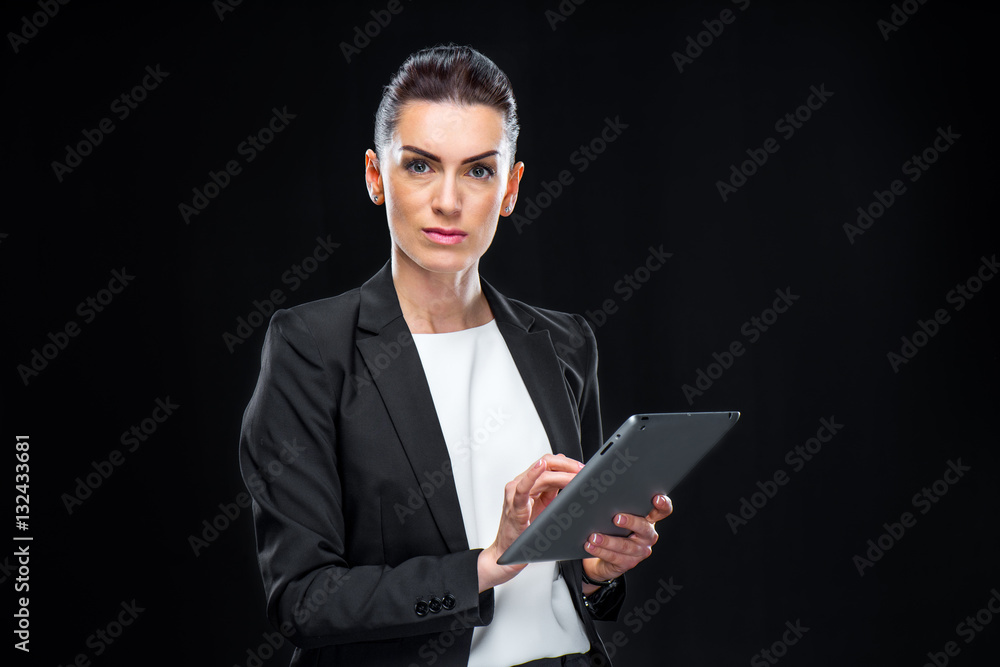 Businesswoman using digital tablet Businesswoman using digital tablet