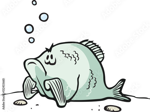 Feeling Crappie
A cartoon Fish feeling bad.