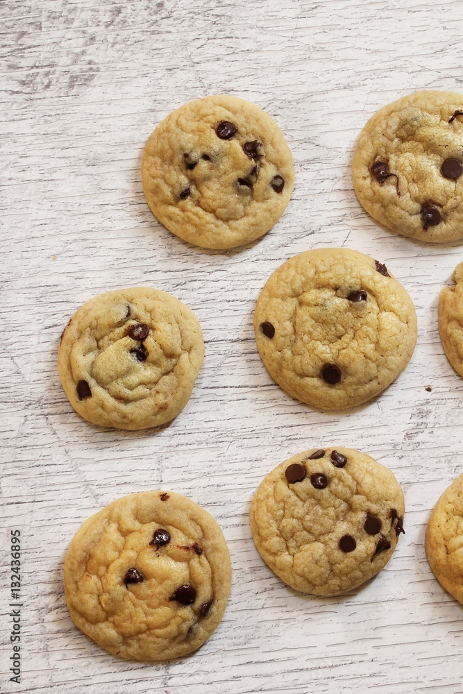 Homemade soft and chewy chocolate chip cookies Homemade soft and chewy chocolate chip cookies