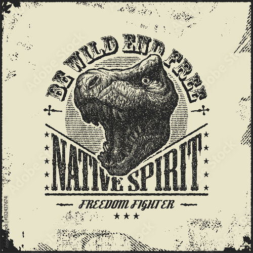 Tyrannosaurus Dinosaur . Hand drawn. Vector eps8