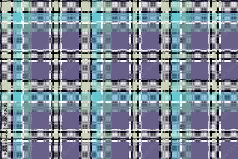 Blue gray check plaid pixeled seamless texture Blue gray check plaid pixeled seamless texture