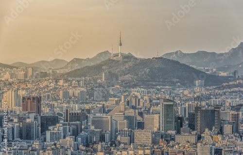 Seoul Skyline,South Korea.