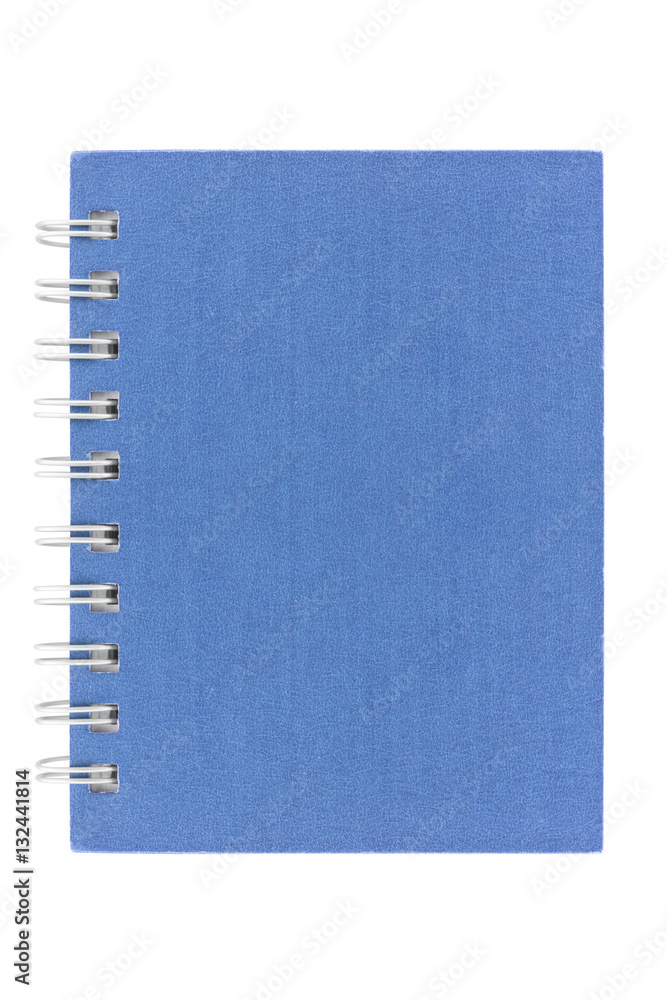 notebook with spiral binder isolated on white background - clipping paths notebook with spiral binder isolated on white background - clipping paths