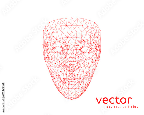 Vector illustration of human face