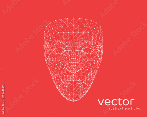 Vector illustration of human face
