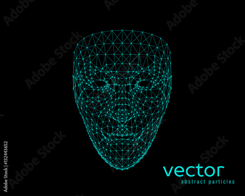Vector illustration of human face