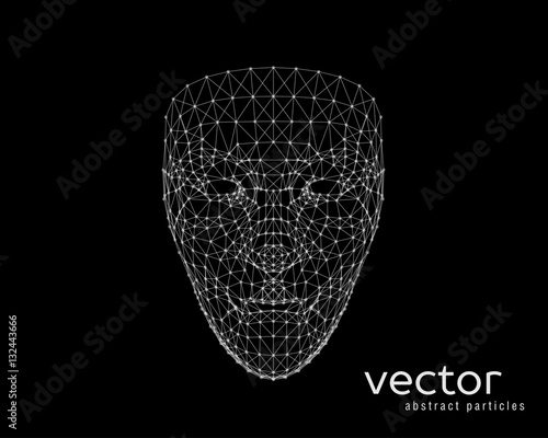 Vector illustration of human face