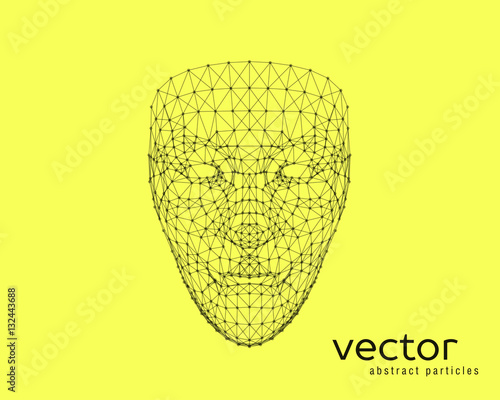 Vector illustration of human face