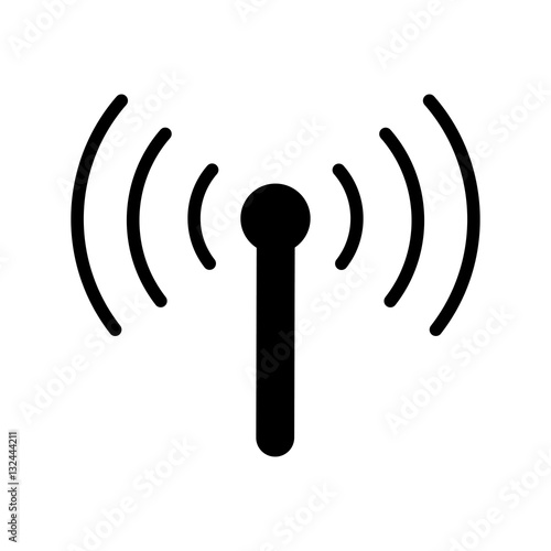 wi-fi icon on white background