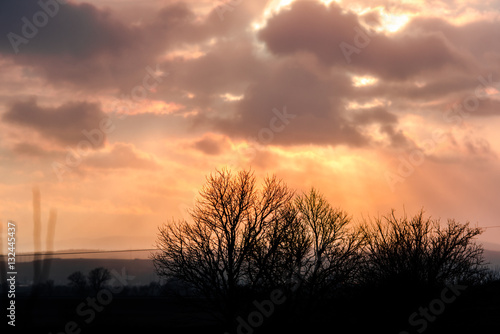 Dramatic sunset