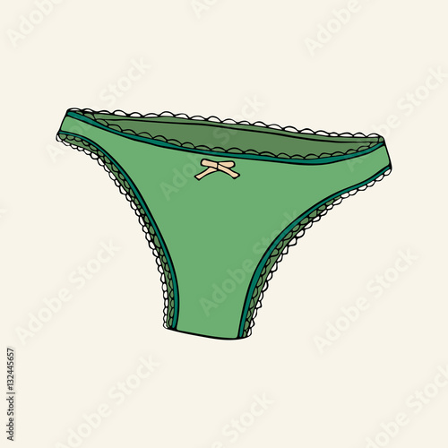 Green panties