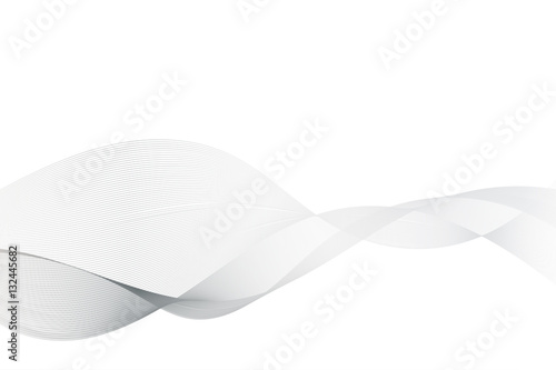 blend line abstract grey wave on white background