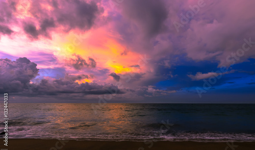 Sunset in Kuta Beach Bali