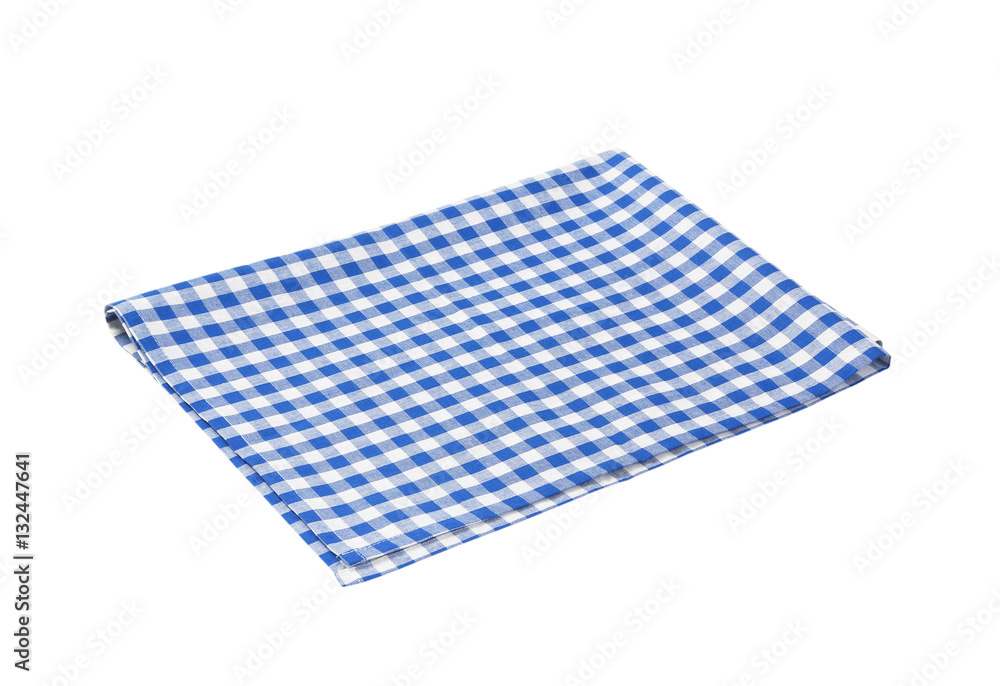 blue checkered napkin blue checkered napkin