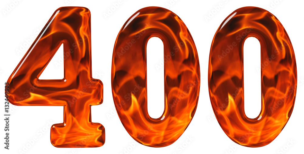 400, four hundred, numeral, imitation glass and a blazing fire, 400, four hundred, numeral, imitation glass and a blazing fire,