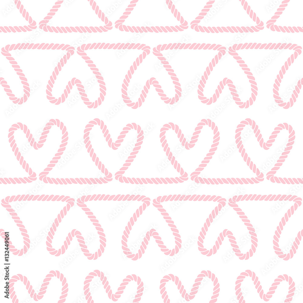 Seamless nautical romantic rope pattern Seamless nautical romantic rope pattern