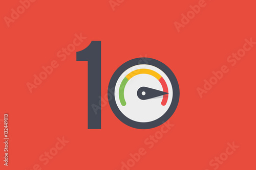 10 ways to speed up - vector illustration photo